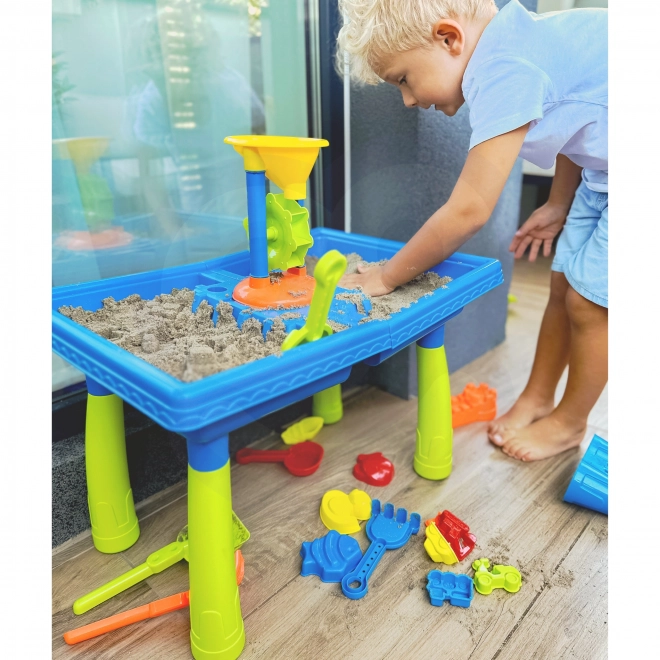 Woopie Sand and Water Play Table with Palm 18 Pc