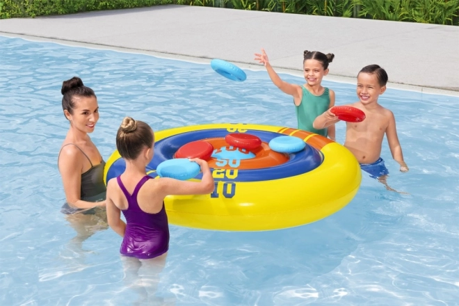 Inflatable Pool Target Game with Frisbee 140 cm