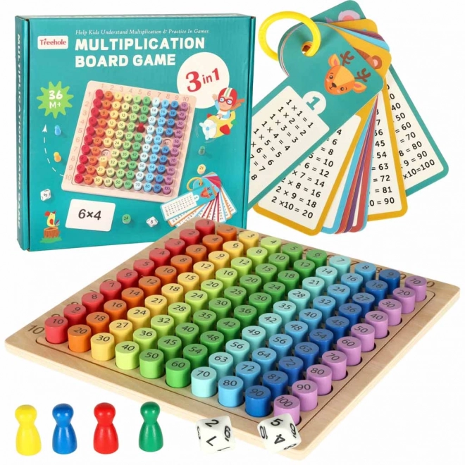 Educational Wooden Multiplication Board Game