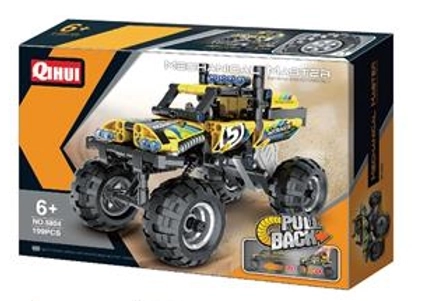 Yellow Off-Road Vehicle Construction Set