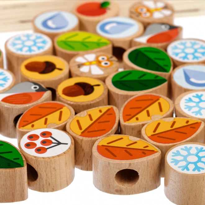 Lucy & Leo Wooden Lacing and Threading Set - Tree