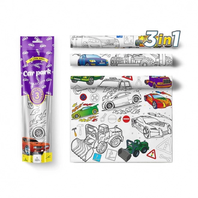 Pexi Coloring Tablecloths - Cars