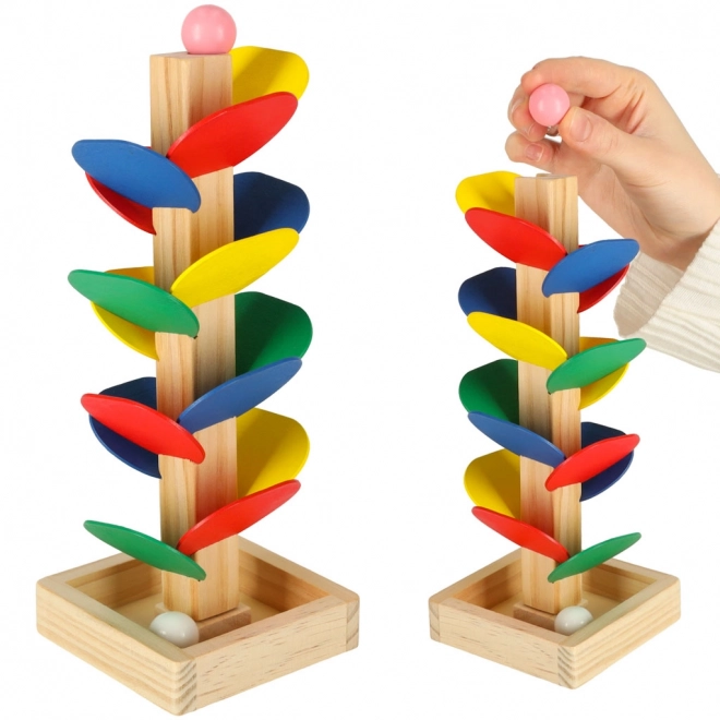 Educational Wooden Marble Tree