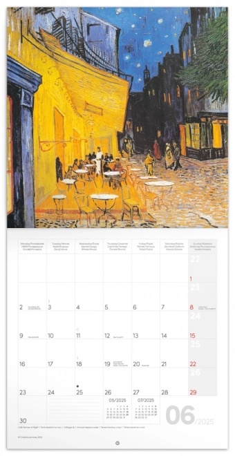 Notique Vincent Van Gogh Calendar 2025