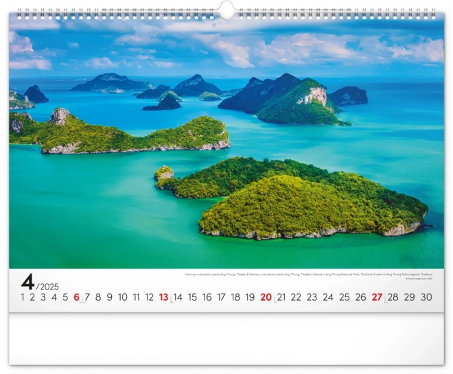 Notique Wall Calendar Sea 2025