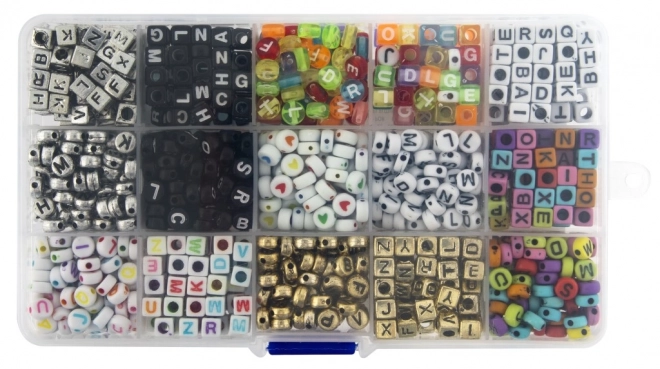 Set of Letter Beads with Organizer