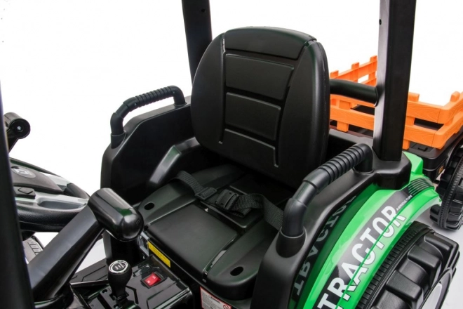 Electric Ride-on Tractor with Trailer Hercules Green 24V