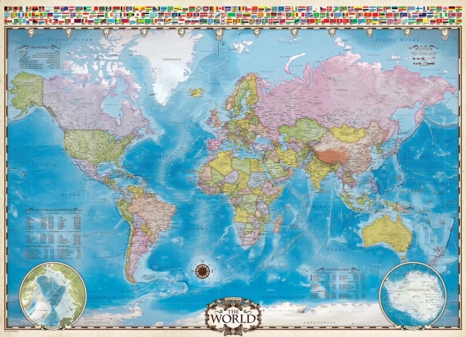 Eurographics World Map Puzzle 1000 Pieces