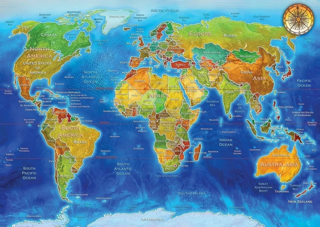 World Map Jigsaw Puzzle 2000 Pieces