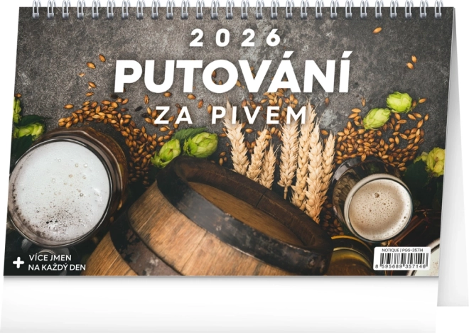 Stolni kalendar Putovanje za Pivom 2026