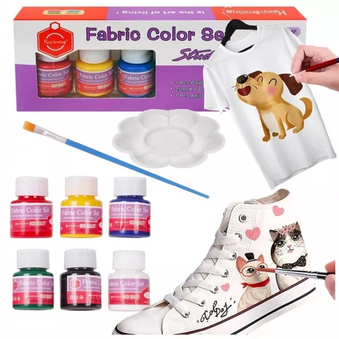 Fabric Paint Set for Clothes, Shoes, and Accessories