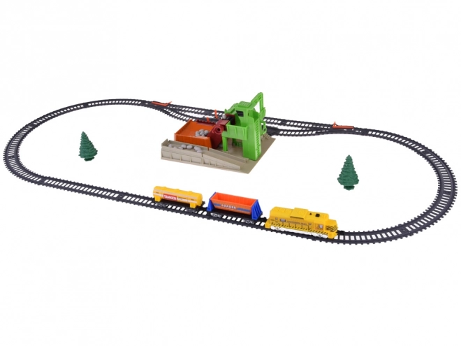 Large Electric Train Playset with 320cm Quarry Track