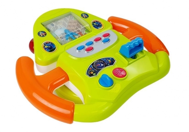 Interaktívny letecký simulátor volant so zvukovými a svetelnými efektmi