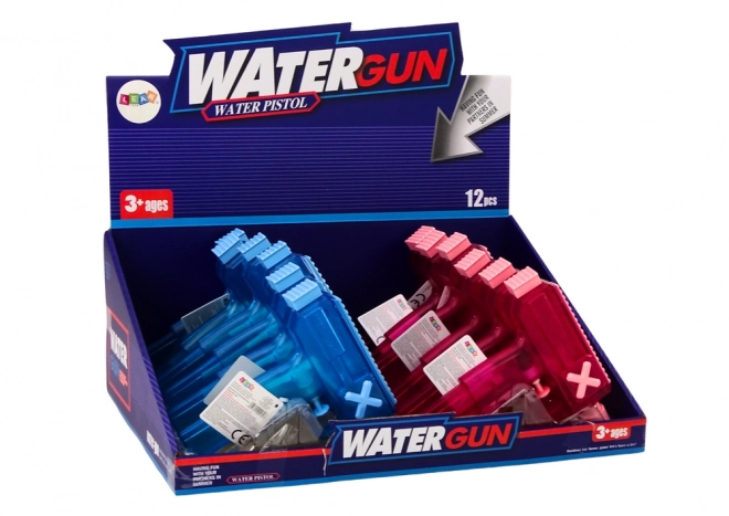 Water Pistol Transparent Blue Pink