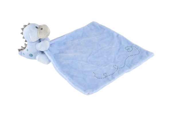 Cuddly Dinosaur Plush Blue Security Blanket