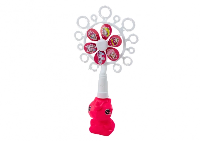 Bubble Machine with Unicorn Fan Tray Pink