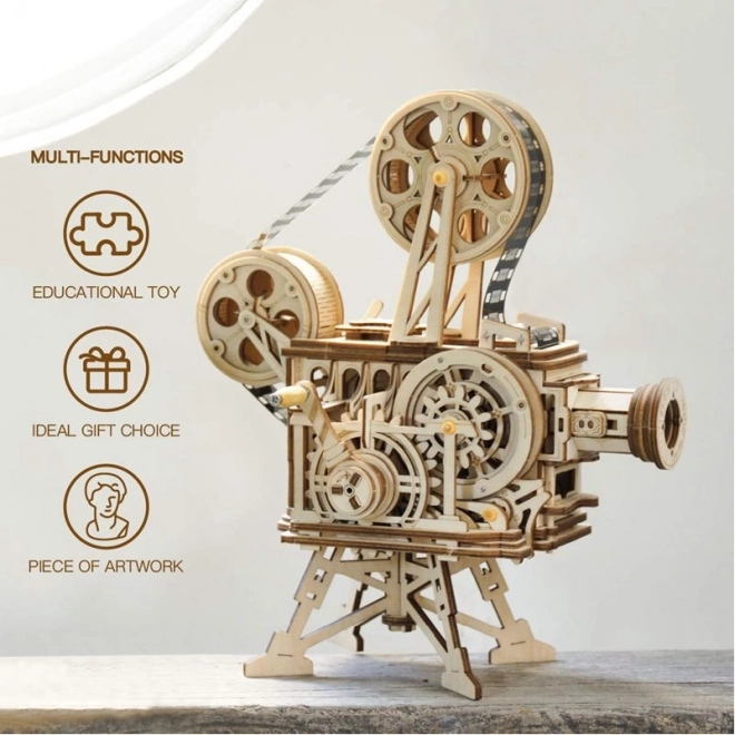 Rokr 3D Wooden Puzzle Mechanical Movie Projector