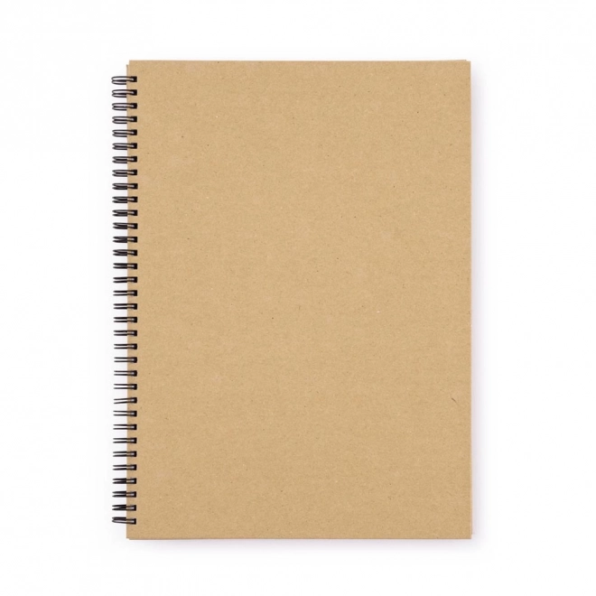 Twin Wire A4 Notebook with Kraft Design