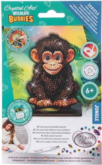 Diamond Painting Jungle: Chimpanzee