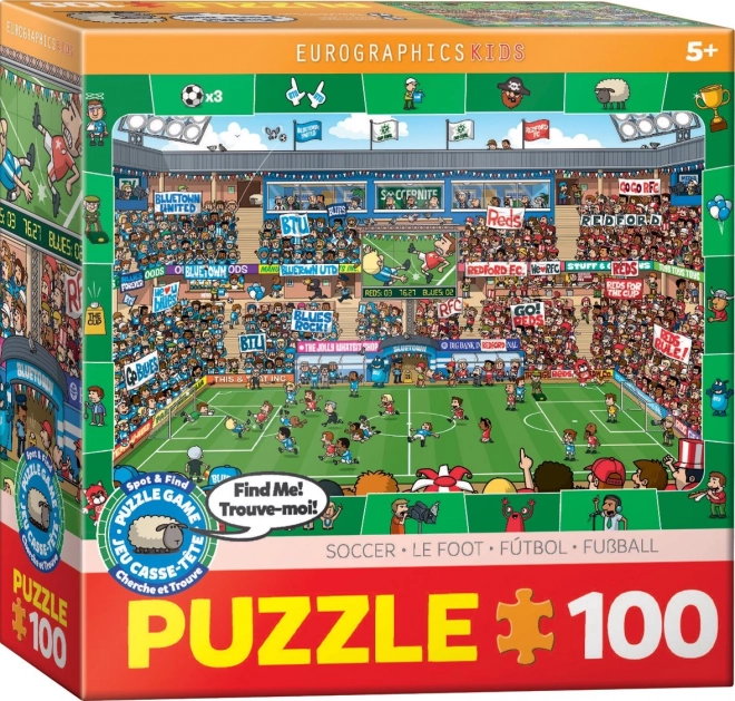 Eurographics Spot & Find Football Puzzle 100 Pieces