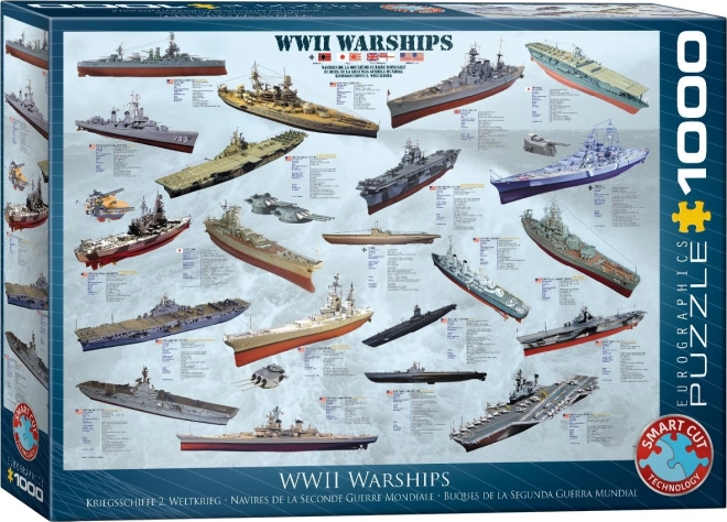 Warships of WWII Puzzle 1000 Pieces