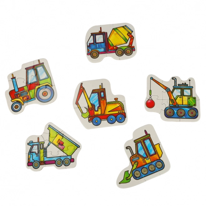 Alexander puzzle dla dzieci - maszyny budowlane 2+