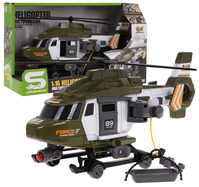 Military Rescue Helicopter 1:16 Scale