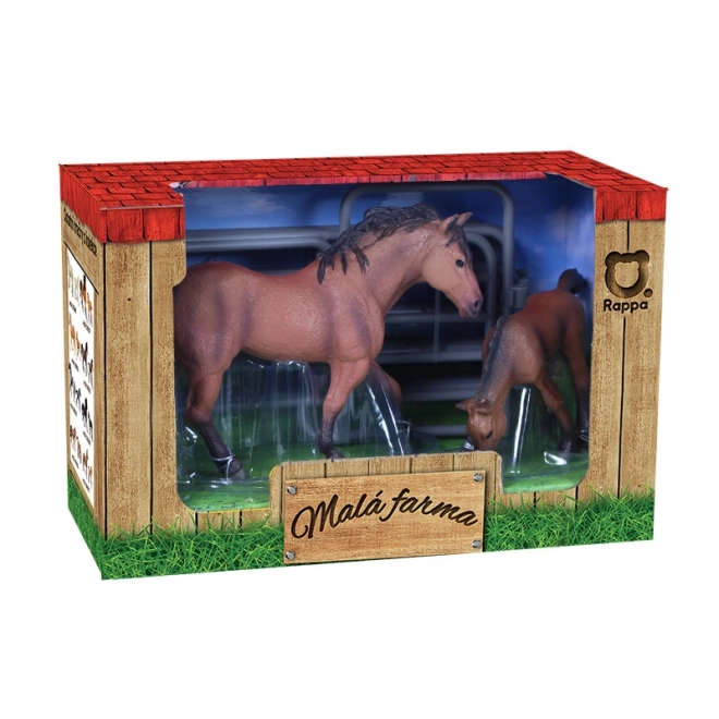 Horse Set with Fence