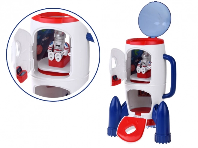 Cosmic Exploration Playset with Rocket and Astronaut Figures