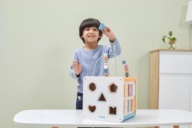 8-in-1 Wooden Activity Cube