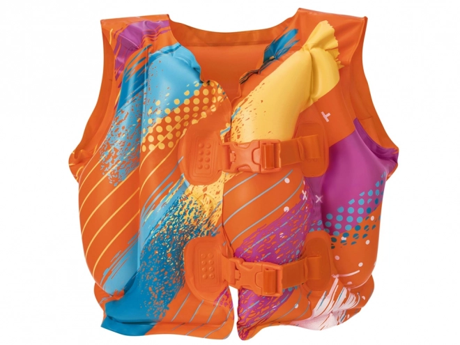 Inflatable Colorful Swim Vest for Kids