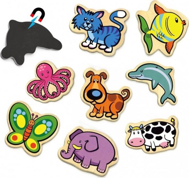 Animal Wooden Magnets Set