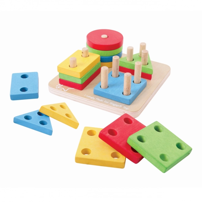 Bigjigs Baby Colorful Shape Stacker