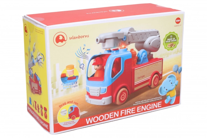 Fire Engine Toy with Lights and Sounds