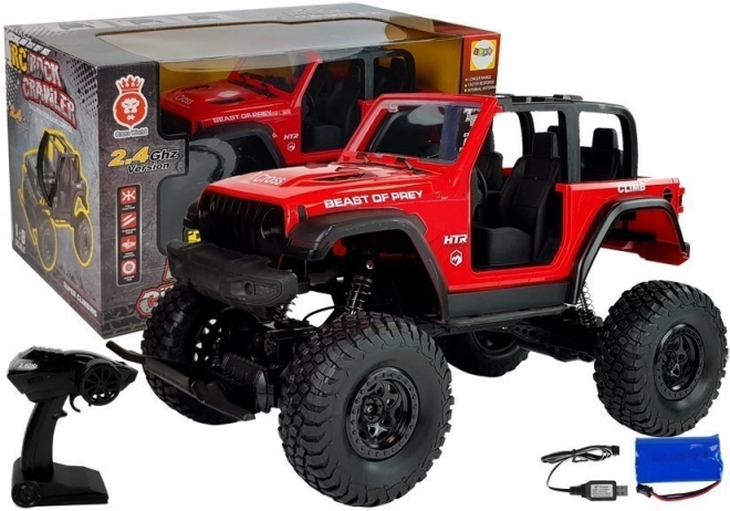 Remote Control Off-Road Jeep Red