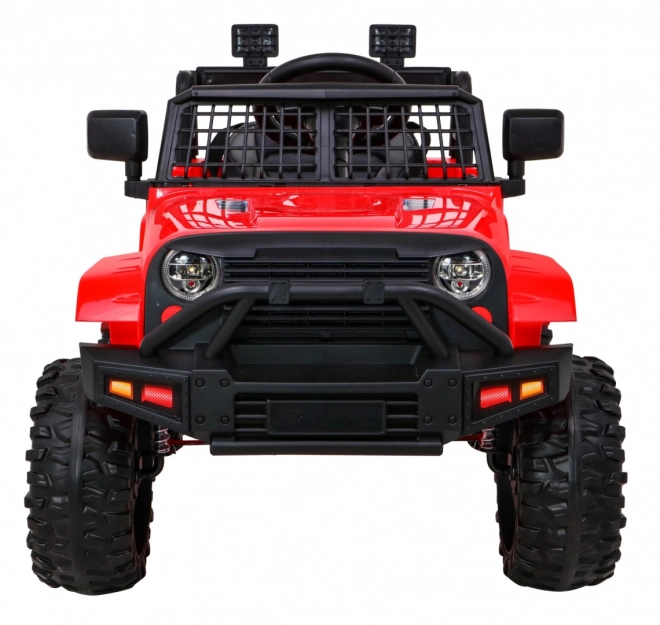 Autíčko Jeep Dark Night na akumulátor pre deti Čierne – Červené