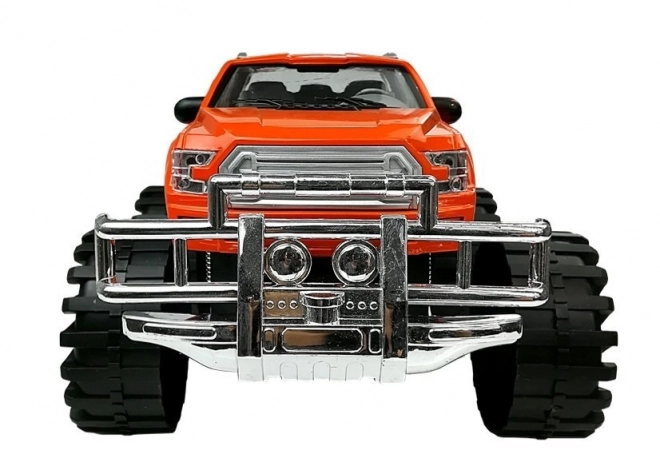 Orange Monster Truck and Red BMW Vehicle Set