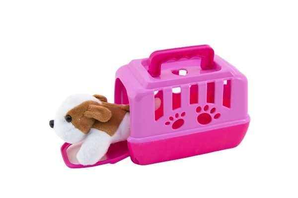 Plush Dog Toy with Portable Box