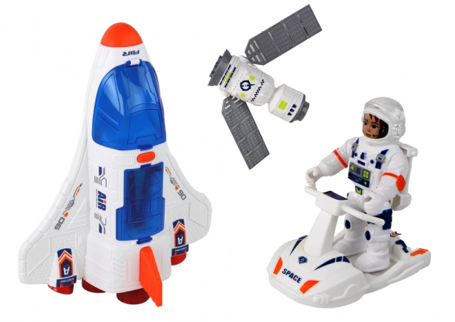 Space Mission Playset with Rocket and Satellites