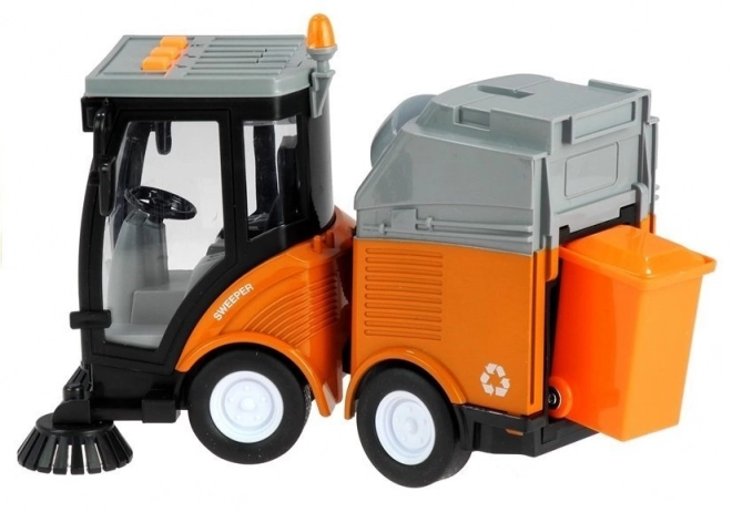 Toy Garbage Truck Sweeper with Sound and Light Effects