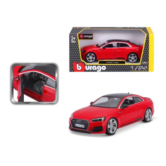 Metal Model Audi RS 5 Coupe Red 1/24