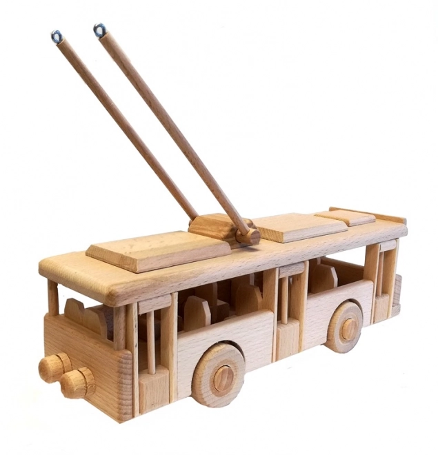 Wooden Trolleybus Toy