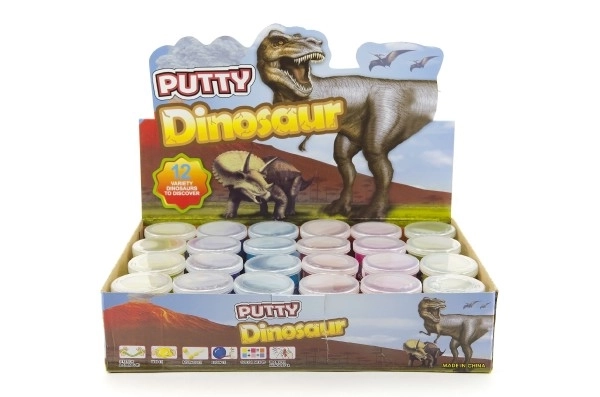 Transparent Slime with Dinosaur