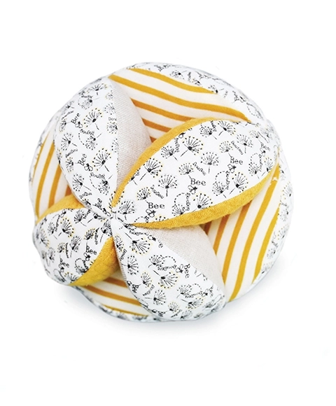 Textile Activity Ball with Bee Rattle