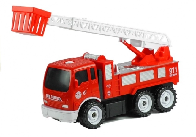 Fire Truck with Ladder and Tools