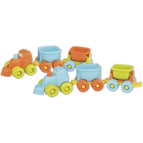 Cheerful Train with Wagons