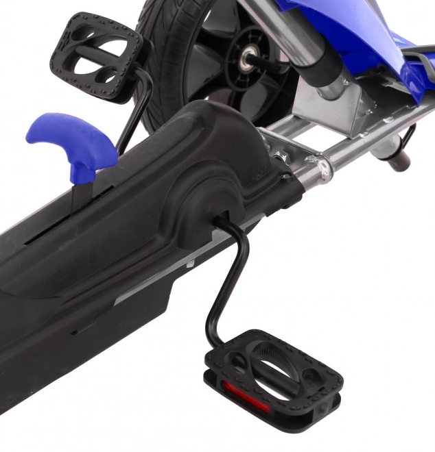 Grand Ride Pedal Go-Kart for Kids 3+ Blue + EVA Wheels + Adjustable Seat + Hand Brake