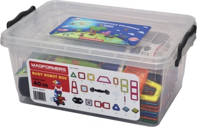 Jeu de construction magnétique Magformers Buggy Robot Box 40 pièces