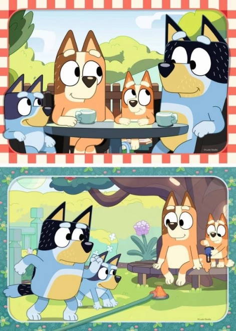 Folding Puzzle Bluey at the Picnic 2x12