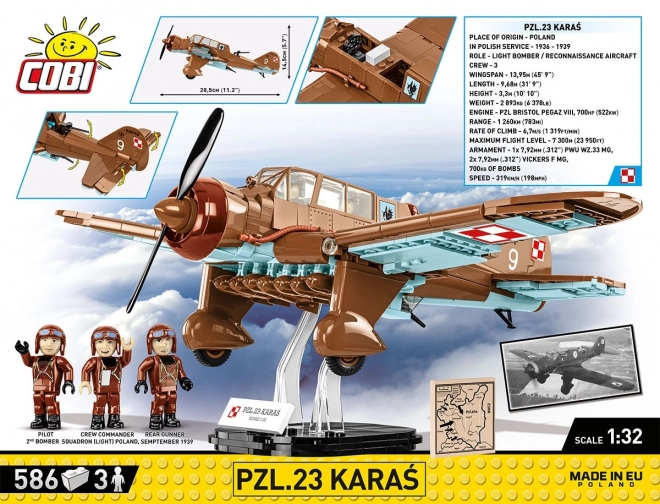 Cobi PZL.23 Karaś Model 1:32 Set